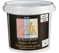 Декоративное покрытие Alinproduct Textura Di Seta 205 белое золото 0037