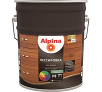 Лессировка для дерева ALPINA (рябина; 10 л) 948103904