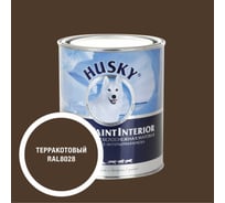 Краска интерьерная SUPER PAINT INTERIOR HUSKY терракотовая 0,8л 35299