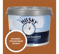 Краска интерьерная SUPER PAINT INTERIOR HUSKY оранжево-терракотовая 9л 35294
