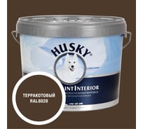 Краска интерьерная SUPER PAINT INTERIOR HUSKY терракотовая 9л 35301