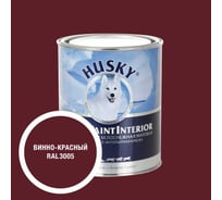 Краска интерьерная SUPER PAINT INTERIOR HUSKY винно-красная 0,8л 35149