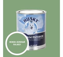 Краска интерьерная SUPER PAINT INTERIOR HUSKY нежно-зеленая 0,9л 35195