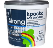 Фасадная краска Радуга Strong база А глубокоматовая 2,7 л. 4630058022226