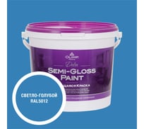 Краска моющаяся OLIMP ДЕЛЬТА для стен и потолков светло-голубая 5л 35507