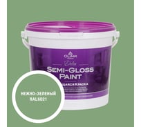 Краска моющаяся OLIMP ДЕЛЬТА для стен и потолков нежно-зеленая 5л 35564