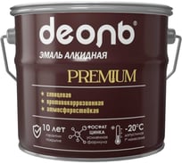 Эмаль с фосфатом цинка алкидная Деоль PREMIUM графит RAL 7024 глянцевая 5л 00033101