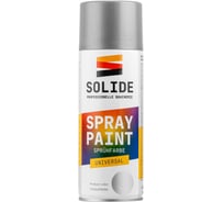 Краска-эмаль аэрозольная универсальная SOLIDE серебрянный хром, 400 мл (9006) ЦЗ-0007592949