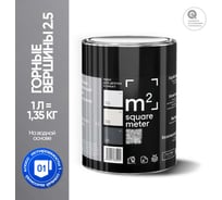 Краска матовая для стен и потолков моющаяся M2 SQUARE METER, ГОРНЫЕ ВЕРШИНЫ 2.5 СТ, 1 л 10212000010025