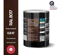 Грунт - эмаль 3 в 1 по ржавчине RAL 8017 Коричневый, 0,8 кг M2 SQUARE METER 10211000018017