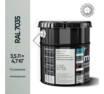 Грунт - эмаль 3 в 1 по ржавчине M2 SQUARE METER RAL 7035 Светло-серый (3.5л) 10211000047035
