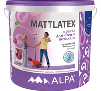 Краска акриловая ALPA Маттлатекс белая 2л 3488570028100