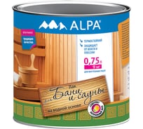 Лак для бани и сауны ALPA акриловый 0,75л (0,78 кг) 3488570010624
