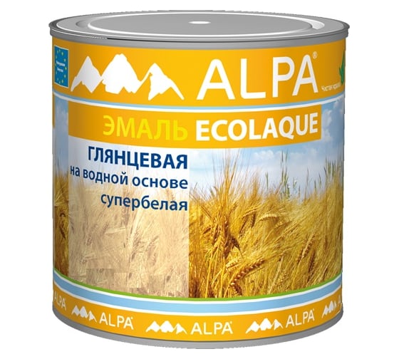 Экоэмаль ALPA глянцевая 2,5 л 3488570018194 1