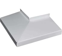 Угол для отлива наружный ПРОФМЕТСТИЛЬ белый 9003, полка 130 мм Арт. 1254