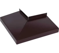Угол для отлива наружный ПРОФМЕТСТИЛЬ коричневый 8017, полка 100 мм Арт. 1205