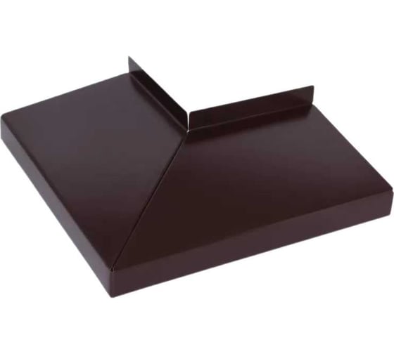 Угол для отлива наружный ПРОФМЕТСТИЛЬ коричневый 8017, полка 100 мм Арт. 1205 1