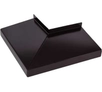 Угол для отлива наружный ПРОФМЕТСТИЛЬ тёмно-коричневый 8019, полка 130 мм Арт. 1222