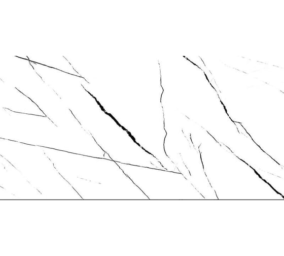 Керамогранит NOVIN CERAM YAZD TILE HELSINKI WHITE полированный, ректифицированный, 60х120, упаковка 3 шт, 2.16 м2, N9780T48 1