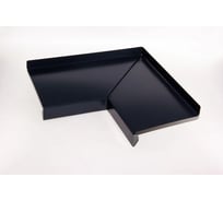 Угол для отлива внутренний ПРОФМЕТСТИЛЬ серый 7024, полка 50 мм 1298