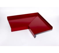 Угол для отлива внутренний ПРОФМЕТСТИЛЬ красный 3011, полка 150 мм 1295