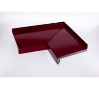 Угол для отлива внутренний ПРОФМЕТСТИЛЬ вишнёвый 3005, полка 90 мм 1268