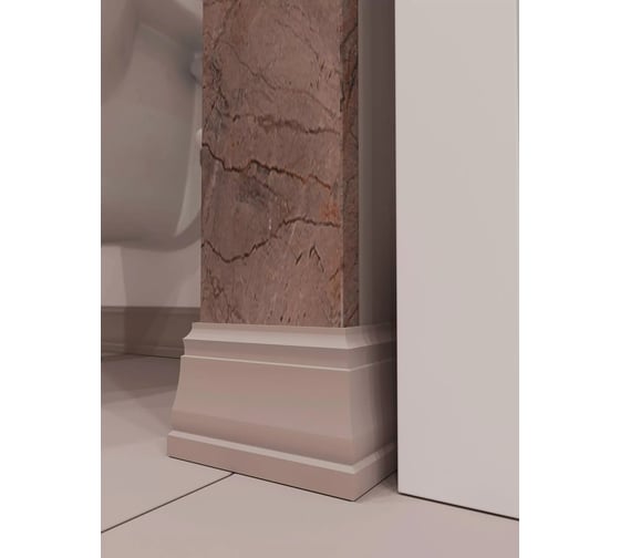 Плинтус Cosca decor PX024 80x14 мм, 2000 мм, экополимер СПБ083727