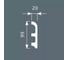 Плинтус Cosca decor PX014 99x20 мм, 2000 мм, экополимер СПБ070405 2