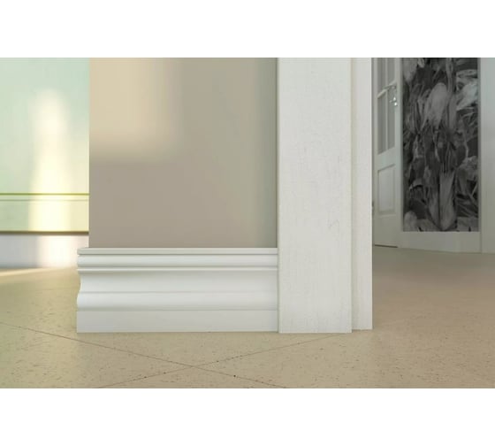 Плинтус Cosca decor PX015 80x11 мм, 2000 мм, экополимер СПБ071147