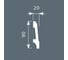 Плинтус Cosca decor PX023 90x20 мм, 2000 мм, экополимер СПБ083726 2