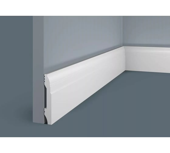Плинтус Cosca decor PX021 80x13 мм, 2000 мм, экополимер СПБ083724