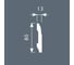Плинтус Cosca decor PX021 80x13 мм, 2000 мм, экополимер СПБ083724 2