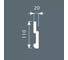 Плинтус Cosca decor PX010 110x20 мм, 2000 мм, экополимер СПБ069956 2