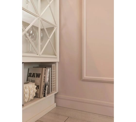 Плинтус Cosca decor PX005 108x12 мм, 2000 мм, экополимер СПБ069613
