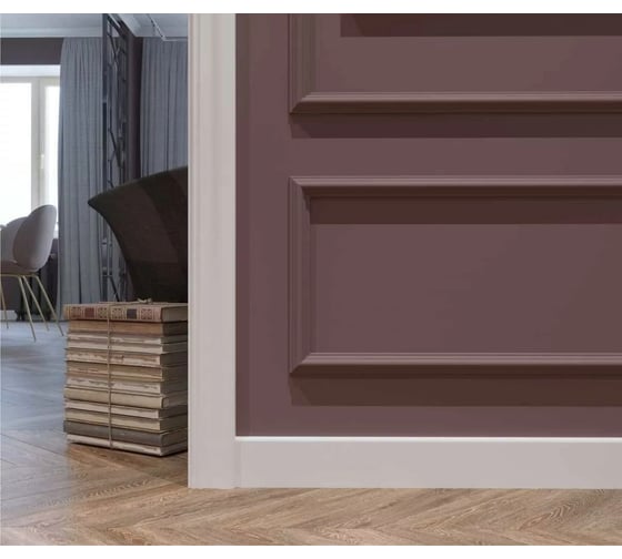 Плинтус Cosca decor PX005 108x12 мм, 2000 мм, экополимер СПБ069613