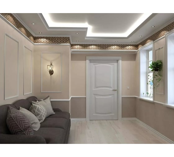 Плинтус Cosca decor PX002 79x13 мм, 2000 мм, экополимер СПБ069549