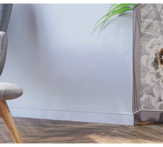 Плинтус Cosca decor PX002 79x13 мм, 2000 мм, экополимер СПБ069549