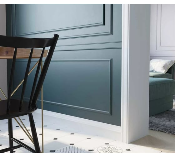 Молдинг Cosca decor MX008 60x8 мм, 2000 мм, экополимер СПБ067648
