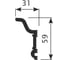 Карниз Cosca decor KX046 59x31 мм, 2000 мм, экополимер СПБ096515 2