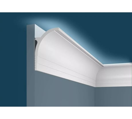 Карниз Cosca decor KX045 85x55мм мм, 2000 мм, экополимер СПБ091476