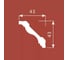 Карниз Cosca decor KX017 43x43 мм, 2000 мм, экополимер СПБ067620 3