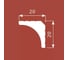 Карниз Cosca decor KX021 20x20 мм, 2000 мм, экополимер СПБ069532 2
