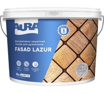 Лазурь Aura Fasad Lazur белая, 9л AWW024
