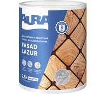 Лазурь Aura Fasad Lazur белая, 2.5л AWW013