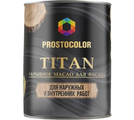 Укрывное масло PROSTOCOLOR TITAN (Серый Нефрит) 2 л 101614