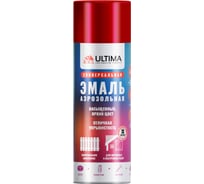 Краска аэрозольная универсальная ULTIMA, ягодный красный металлик, 520 мл. ULT0302