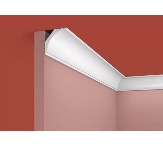 Карниз Cosca decor KX016 43x43 мм, 2000 мм, экополимер СПБ069530