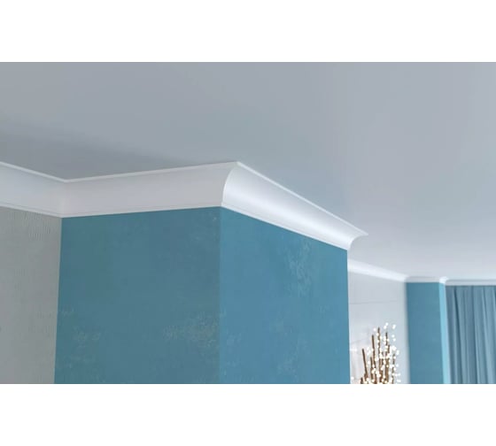 Карниз Cosca decor KX016 43x43 мм, 2000 мм, экополимер СПБ069530