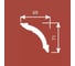 Карниз Cosca decor KX005 69x71 мм, 2000 мм, экополимер СПБ066628 2