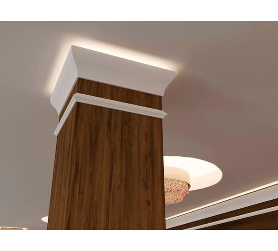 Карниз Cosca decor KX002 120x53 мм, 2000 мм, экополимер СПБ066625